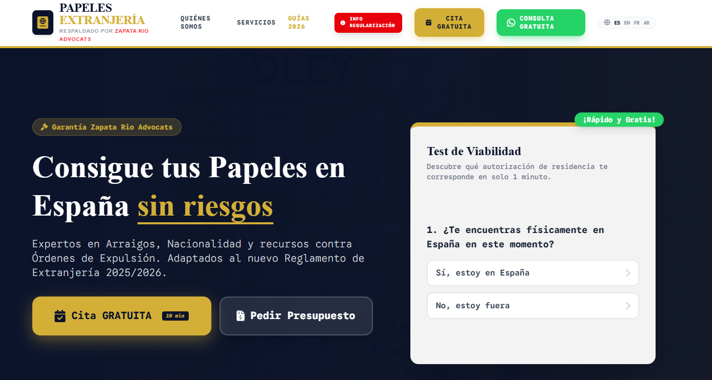Papeles Extranjería — Asesoría de extranjería